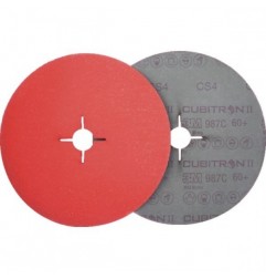 Disques fibres 3M cubitron II 987C 125x22mm - Inox