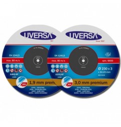 Disques à tronçonner acier/inox UVERSA - Ø 230