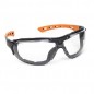 Lunettes Eurolux noir/orange, incolore anti-buée Lunettes Eurolux noir/orange, incolore anti-buée
