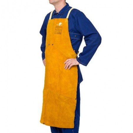 Tablier de soudeur Golden Brown en Cuir de croûte de bovin 107cm