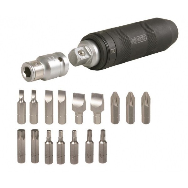 Coffret de tournevis à frapper avec embouts, 18 pièces Coffret de tournevis à frapper avec embouts, 18 pièces