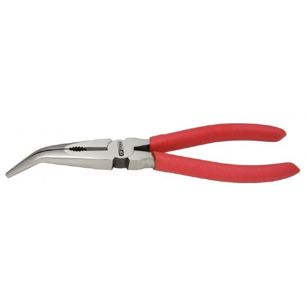 Pince à bec demi-rond coudé 45° standard, 165 mm